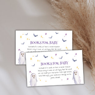 Whimsical Books For Baby Halloween Baby Shower Enclosure Card