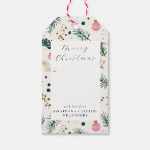 Whimsical Botanical Custom Gift Tags