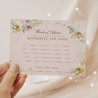 whimsical botanical words of advice baby shower