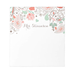 Whimsical Botanicals Notepad
