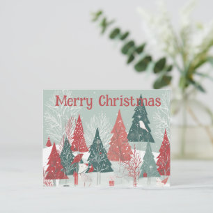 Whimsical Boughs Christmas Card - Quirky Holiday