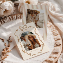 Whimsical Bow Boho Family Photo Christmas