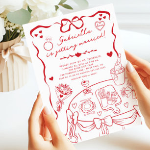Whimsical Bridal Shower Invitation