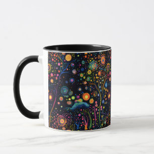 Whimsical Bright Colourful Trees Mug