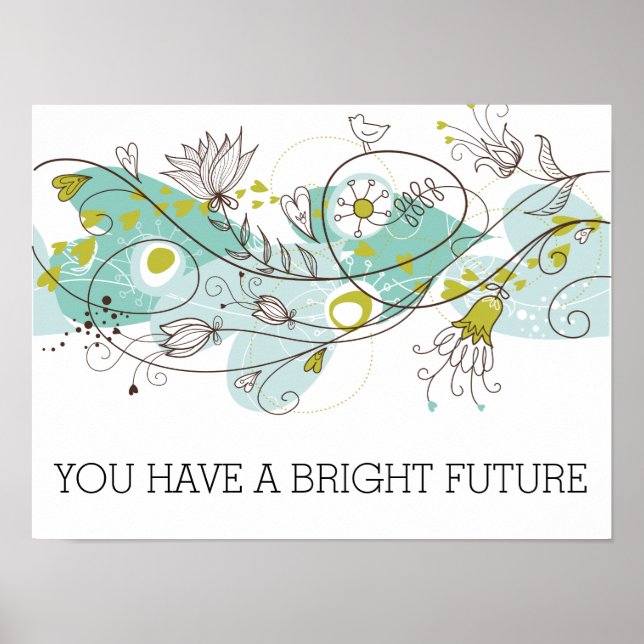 Whimsical Bright Future Poster (Front)