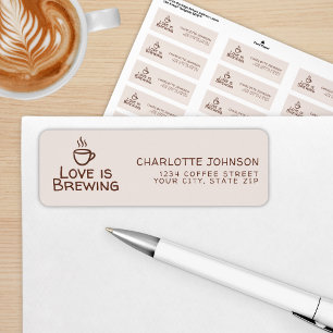 Whimsical Brown Love Is Brewing Bridal Shower