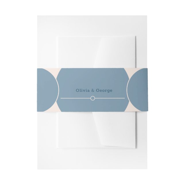 Whimsical Bubbles of Love: Fairy Tale Wedding Invitation Belly Band (Front Example)