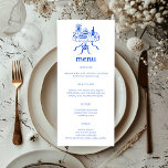 Whimsical Buffet Table Doodle Sketch Modern CUSTOM Menu<br><div class="desc">Use these sweet whimsical menu cards for your wedding, engagement party, bridal shower or other event. Hand drawn by me for you. Fully editable, add your own text or background colour. Click "personalise" to edit the text and "edit design" to change fonts, colours and add text. Change the paper type...</div>