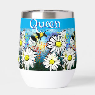 Whimsical Bumble Bee in Daisies Personalised