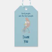 Whimsical Bunny and Bear Kind People Thank You