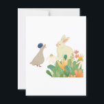Whimsical Bunny & Bird in Bloom – Cute Spring Fore Postcard<br><div class="desc">Bring charm and joy to your day with this adorable artwork featuring a soft pastel bunny and a cheerful bird in a royal blue cap, chatting amidst vibrant wildflowers. Perfect for animal lovers, kids, or nature-themed gifts. Whether on a notebook, mug, or wall art, this whimsical scene adds a touch...</div>