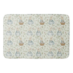 Whimsical Bunny Bliss Easter Bath Mat