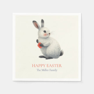 Whimsical Bunny Meadow Easter Brunch Cloth Nap Napkin