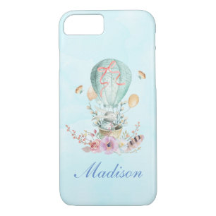 Whimsical Bunny Riding in a Hot Air Balloon Case-Mate iPhone Case