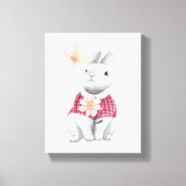 Whimsical Bunny Woodland Nursery Decor (Front)