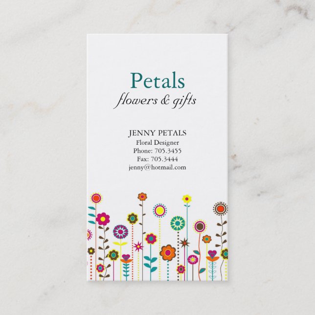 Whimsical Business Cards (Front)