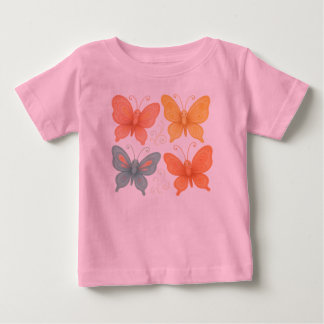 Whimsical  Butterflies  Baby T-Shirt