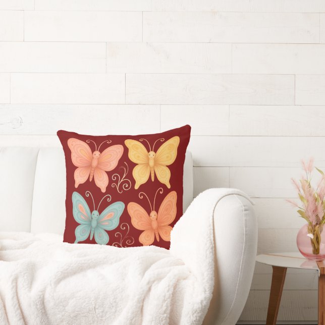 Whimsical Butterflies Cushion (Couch)