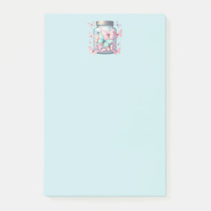 Whimsical Butterflies in a Jar Post-it Notes