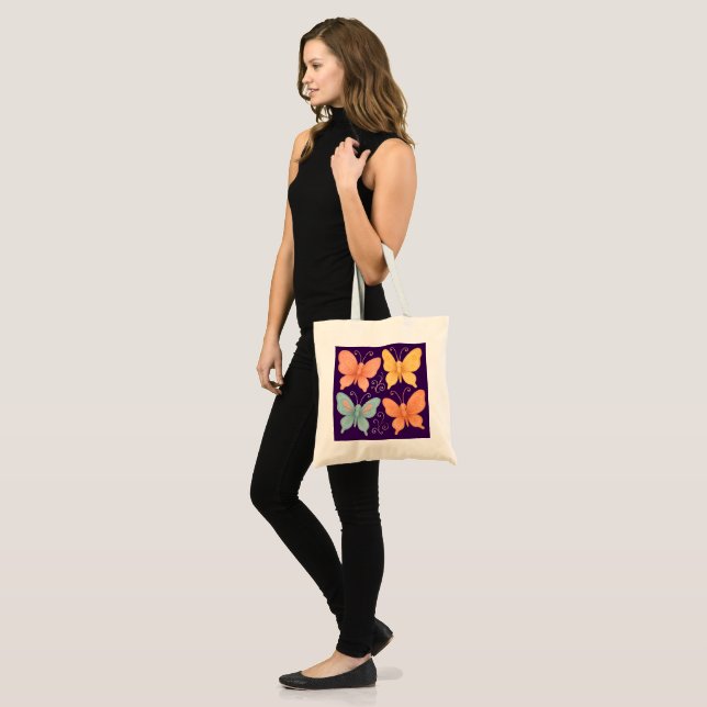 Whimsical Butterflies Tote Bag (Front (Model))