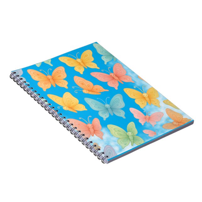 "Whimsical Butterflies" Tote Notebook (Right Side)