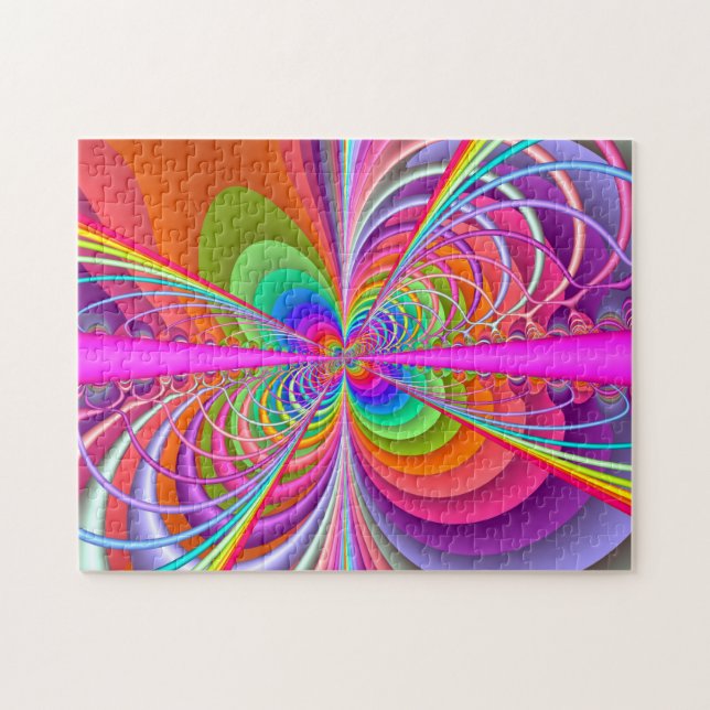 Whimsical Butterfly - Fractal Art Jigsaw Puzzle (Horizontal)