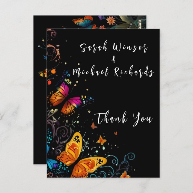 Whimsical Butterfly Garden Postcard (Front/Back)