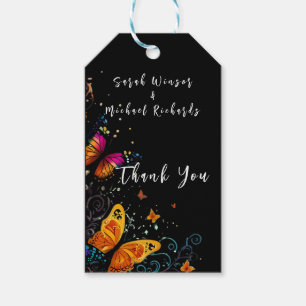 Whimsical Butterfly Garden Postcard Gift Tags