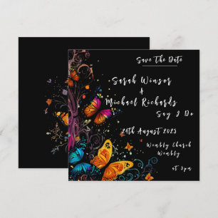 Whimsical Butterfly Garden Wedding Invitation