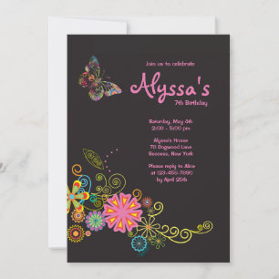 Whimsical Butterfly Invitation
