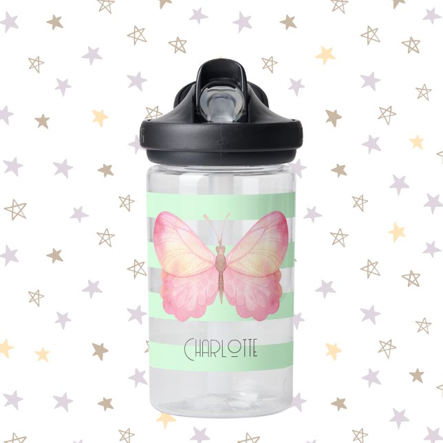 Whimsical Butterfly Personalised Water Bottle (Whimsical Butterfly Personalized Water Bottle)