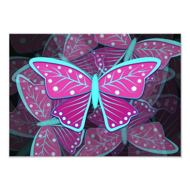 Whimsical Butterfly Photo Print (Front)