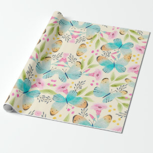 Whimsical  Butterfly  Planner Notebook Wrapping Paper