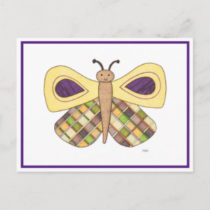 Whimsical Butterfly Postcard