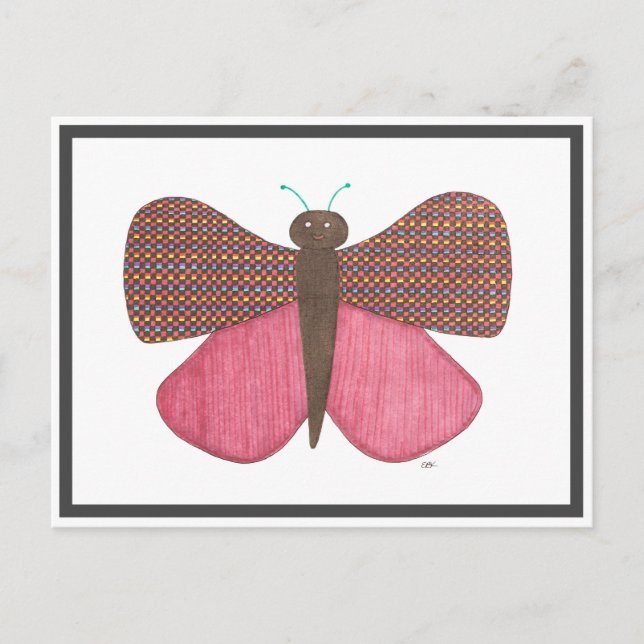 Whimsical Butterfly Postcard  (Front)
