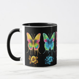 Whimsical Butterfly Symphony: Vibrant Colours Mug