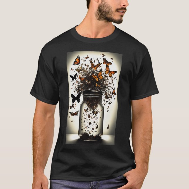 Whimsical Butterfly T-shirt Design (Front)