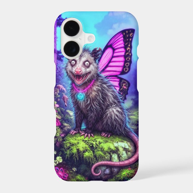 Whimsical Butterfly Wing Opossum Fantasy iPhone 17 (Back)