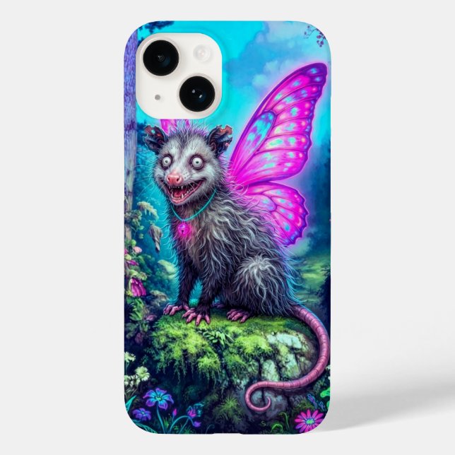 Whimsical Butterfly Wing Opossum Fantasy iPhone  Case-Mate iPhone Case (Back)