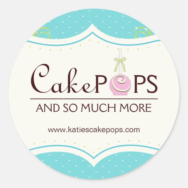Whimsical Cake Pop Stickers (Front)