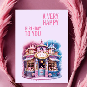 Whimsical Cake Shop My Little Princess Cakes Card