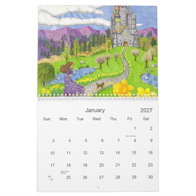 Whimsical Calendar (Jan 2027)