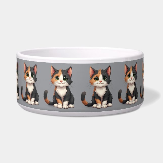 Whimsical Calico Kitten with Cattitude (Front)