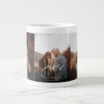 Whimsical Calligraphy Hers Wedding Photo Gift Mug<br><div class="desc">This elegant calligraphy "Hers" mug is perfect for a modern or minimalist kitchen. The design features elegant yet rustic typography as a beautiful gift for a new couple or loved one. For matching items,  please see the complete elegant calligraphy collection: https://www.zazzle.com/collections/whimsical_elegant_calligraphy-119723660555986269?rf=238296117664346256</div>
