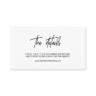 Whimsical Calligraphy Wedding Online Details