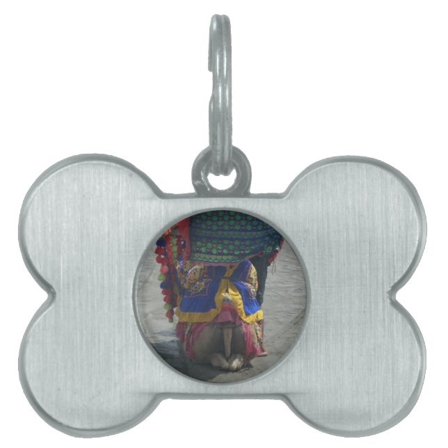 Whimsical Camel Art Print/Graphic Pet Name Tag (Front)