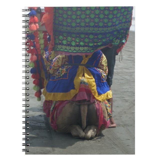 Whimsical Camel Art Print/Graphic Spiral Notebook (Front)