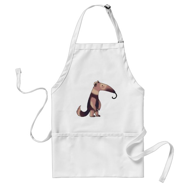 Whimsical Cartoon Anteater Art Standard Apron (Front)
