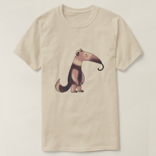 Whimsical Cartoon Anteater Art T-Shirt