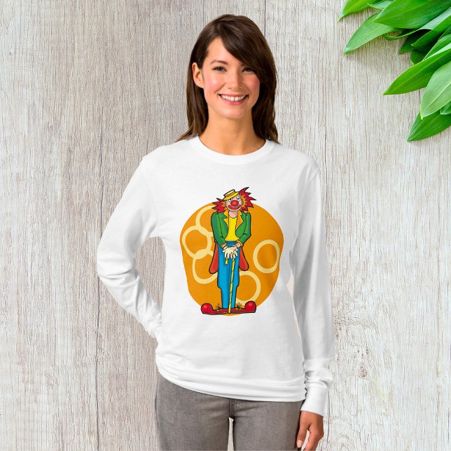 Whimsical Cartoon Clown with Bright Colours T-Shirt (Creator Uploaded)